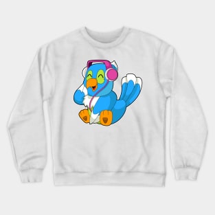 Parrot Headphone Music Crewneck Sweatshirt